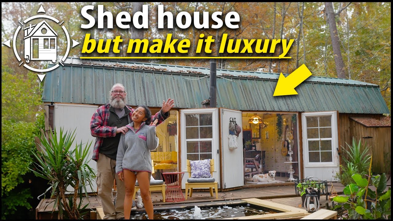 Off Grid Apartment Makeover On A Tight Budget Reference: Unbelievable 6K Shed Makeover Shabby Chic Off Grid Homestead